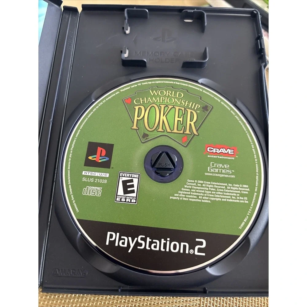 World Championship Poker Sony PlayStation 2 2004 CIB Complete Video Game PS2